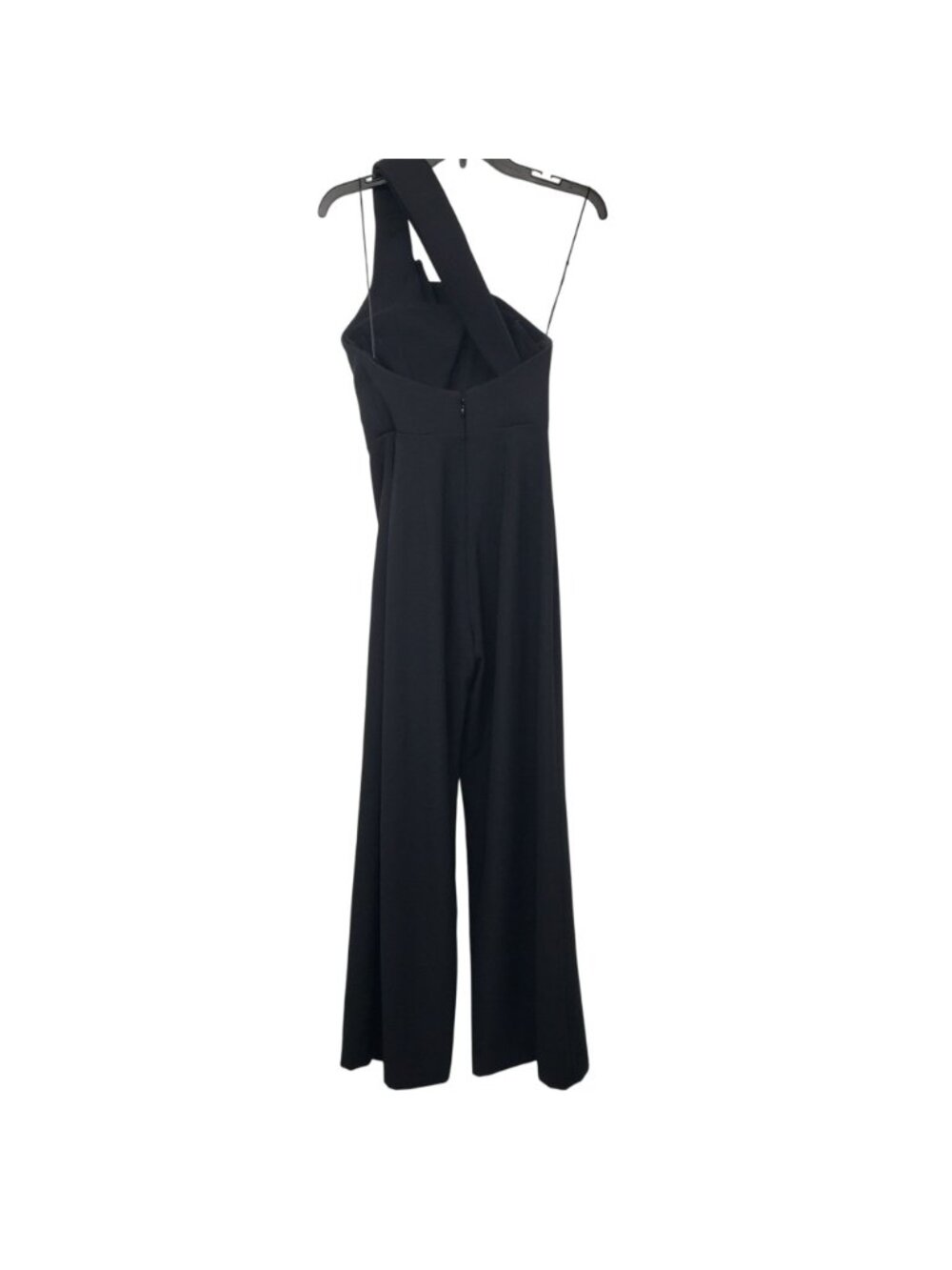 Brandon Maxwell Black One Shoulder Wide Leg Jumpsuit Jennifer Aniston - Picture 3 of 13
